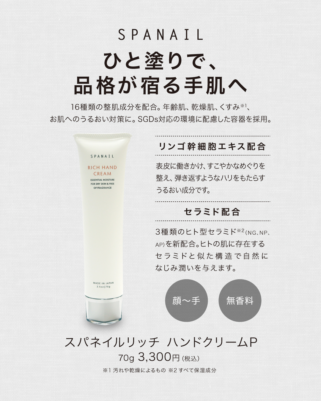 みずみずしい感触でしっとり潤うハンドクリーム