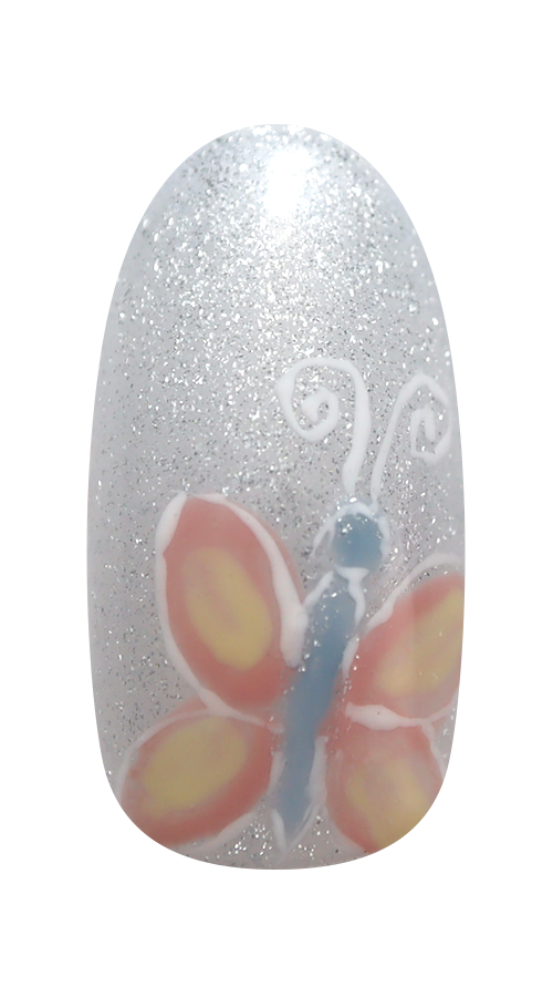 チャリティーネイルアート Butterfly
