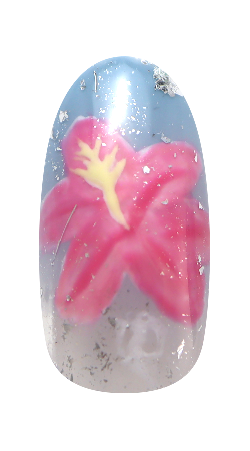 チャリティーネイルアート Hibiscus